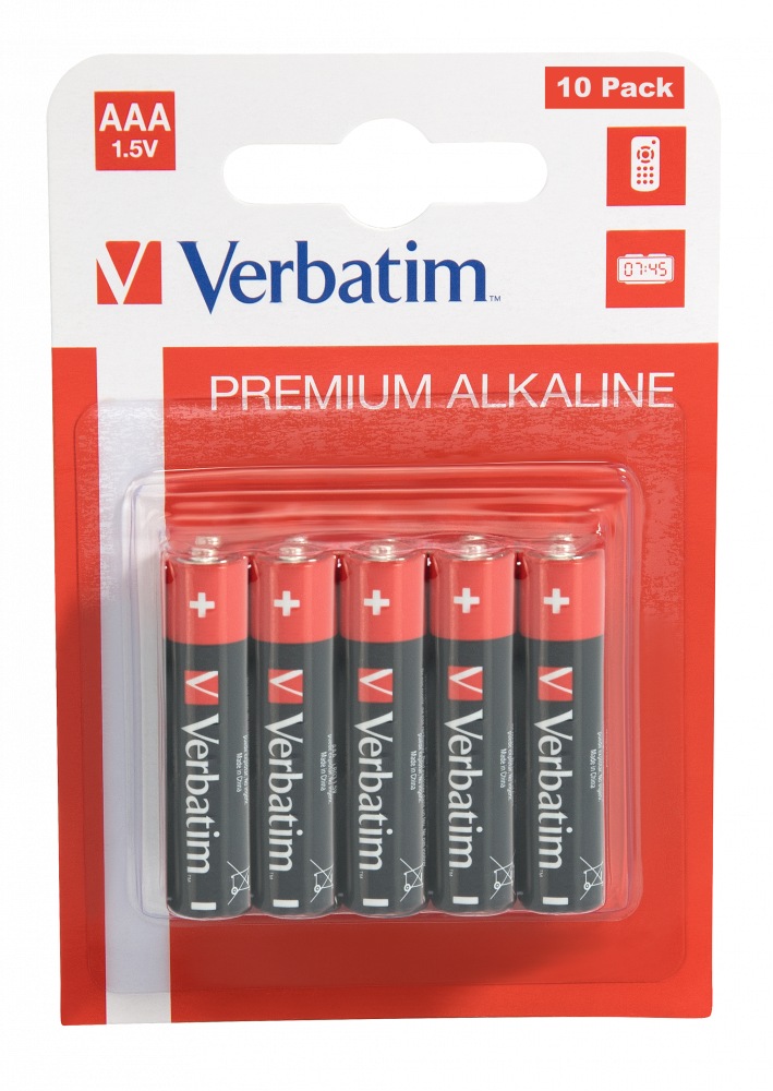 Baterie Verbatim  Aaa R3 15v Alcalina 10 Buc 49874 Include Tv 08lei