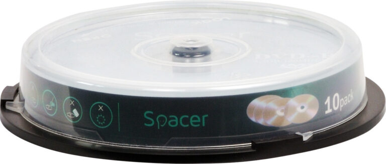 DVD-R SPACER 4.7GB, 120min, viteza 16x, 10 buc, spindle, „DVDR10” 45501039 / 18842 001 001 / 166557