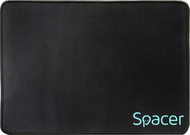 MousePAD SPACER gaming, cauciuc si material textil, 350 x 250 x 3 mm, negru „SP-PAD-GAME-M”