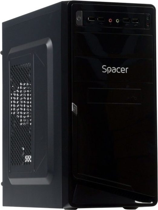 CARCASA SPACER, Mini Tower, mATX, „MOON”, 450 (230W for 450W Desktop PC), USB 2.0 x 4, Jack 3.5mm x 2, „SPC-MOON”