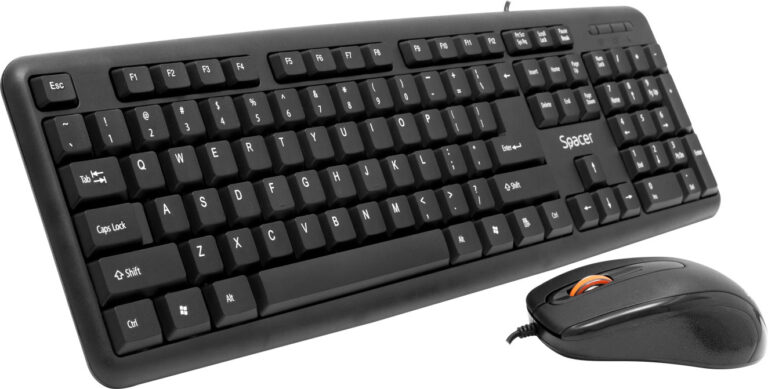 KIT wired SPACER USB, tastatura „SPKB-S62” + mouse optic „SPMO-F01”, black, „SPDS-S6201” 45505412 (include TV 0.8lei)