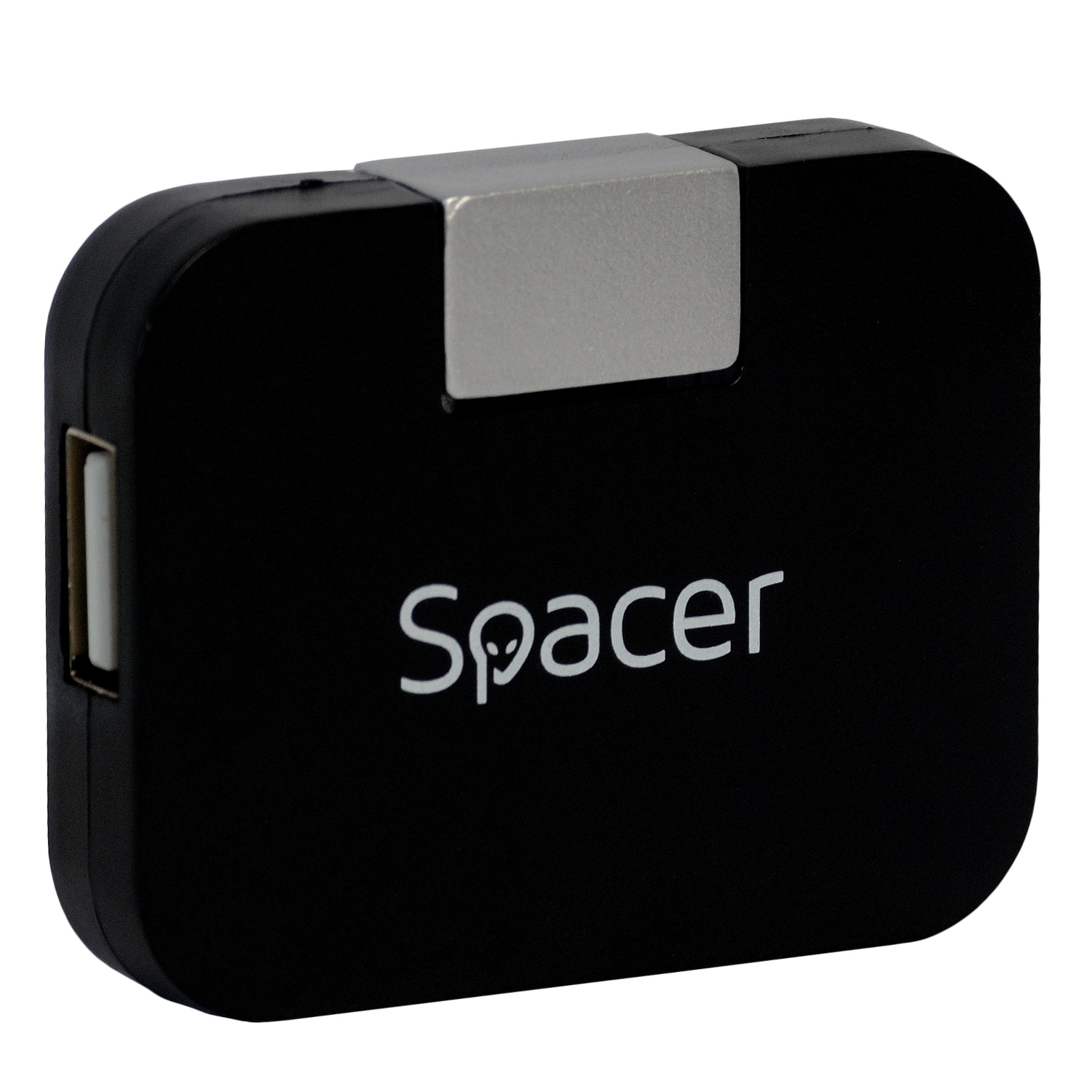 HUB extern SPACER, porturi USB: USB 2.0 x 4, conectare prin USB 2.0, cablu 1m, negru, „SPH-316” (timbru verde 0.8 lei)