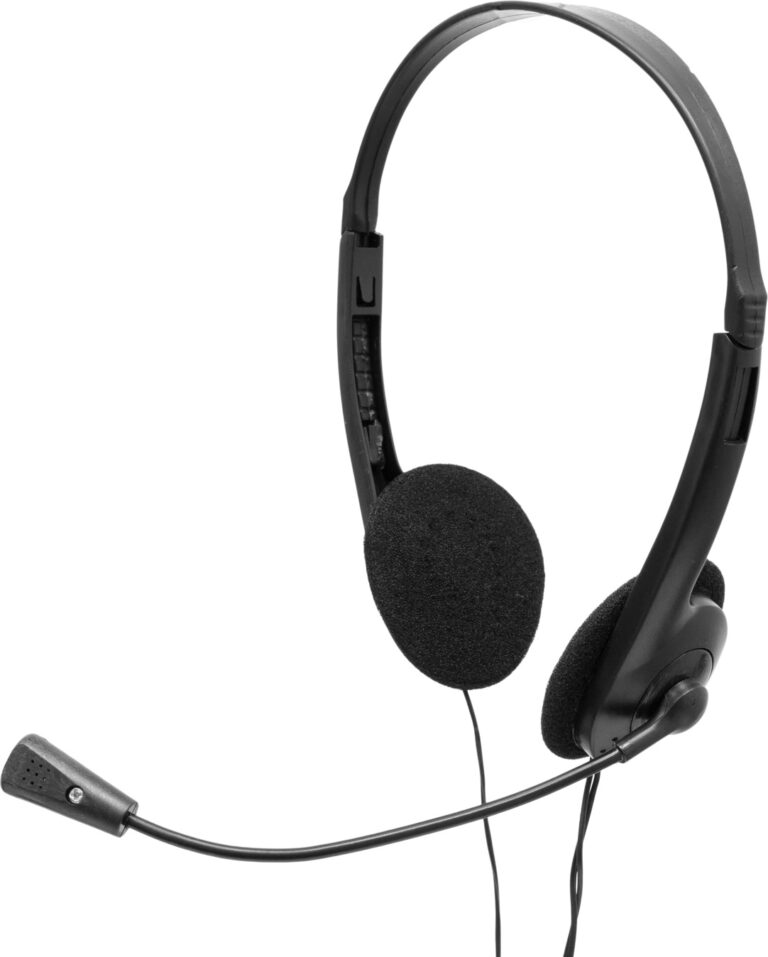 CASTI Spacer, cu fir, standard, utilizare multimedia, call center, microfon pe brat, conectare prin Jack 3.5 mm x 2, negru, „SPK-223”, (include TV 0.8lei)