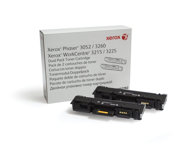 Dualpack  Original Xerox Black 106r02782 Pentru Ph 3052ph 3260wc 3215wc 3225 2x3k Incltv 08 Ron 106r02782
