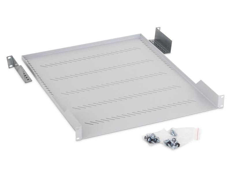 Raft Fix Perforat Triton 1u Pt Rack 19 Inch Adancime 550 Mm Sarcina Maxima 40 Kg Gri Racup550a1