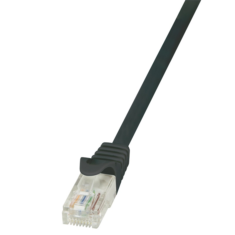Patch Cord Utp Logilink Cat5e  Cupru Aluminiu  1 5 M  Negru  Awg26   Cp1043u   Include Tv 0 06 Lei 