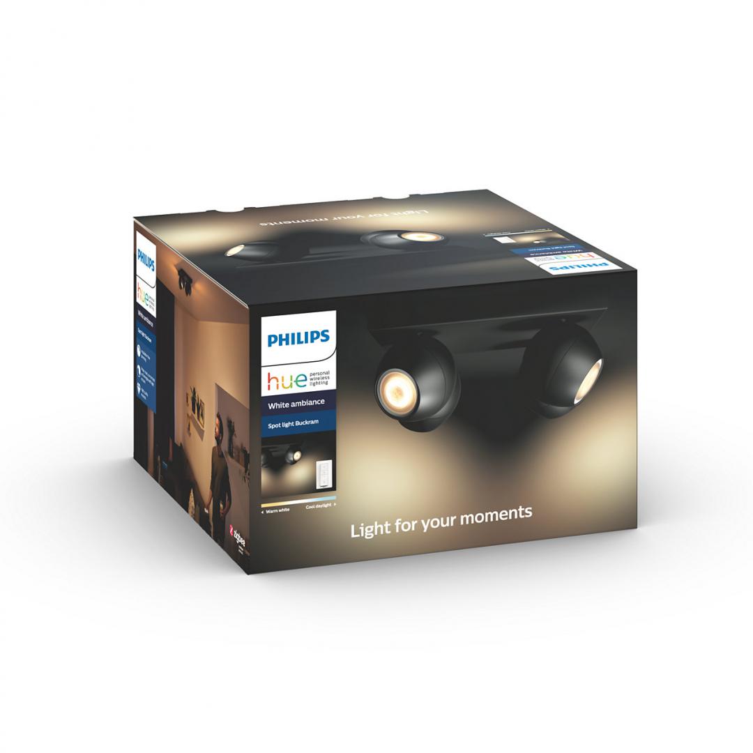 Aplica Smart Philips Led Soclu Gu10 Putere 55 W X 4 Tip Lumina Alb Rece Alb Calda 350 Lumeni Alimentare 220  230 V 000008718696164174 Include Tv 175lei