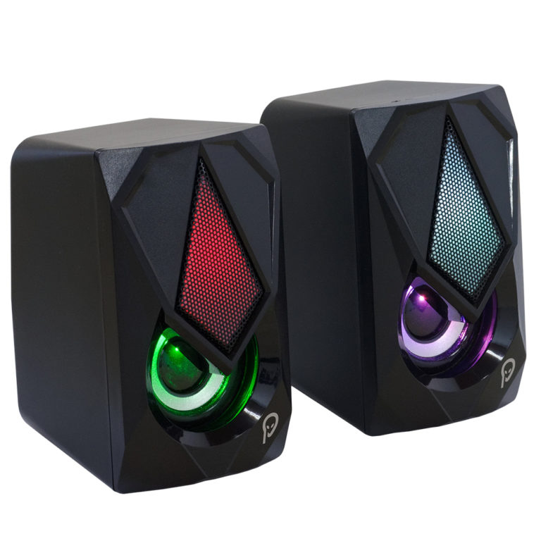 BOXE SPACER Gaming 2.0, RMS: 6W (2 x 3W), control volum, 4 x LED, USB power, black, „SPB-STORM” (include TV 1.75 lei)