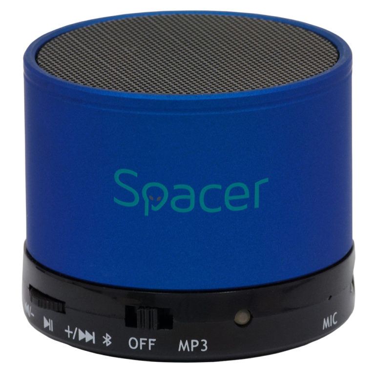 BOXA SPACER portabila bluetooth TOPPER, RMS: 3W, control volum, acumulator 520mAh, timp de functionare pana la 5 ore, distanta de functionare pana la 10m, incarcare USB, BLUE, „SPB-TOPPER-BLU” (include TV 0.18lei)