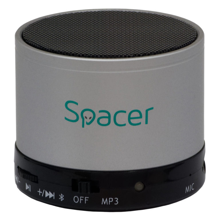 BOXA SPACER portabila bluetooth TOPPER, RMS: 3W, control volum, acumulator 520mAh, timp de functionare pana la 5 ore, distanta de functionare pana la 10m, incarcare USB, SILVER, „SPB-TOPPER-SILV” (include TV 0.18lei)