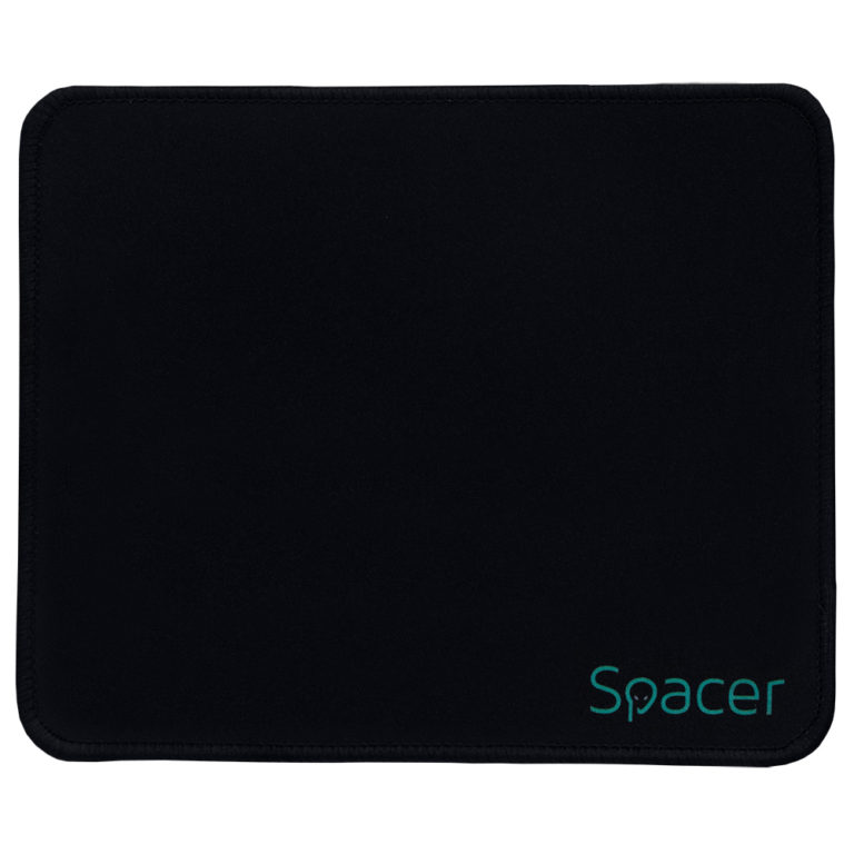 MousePAD SPACER, cauciuc si material textil, cusut pe margine, 220 x 180 x 2 mm, negru „SP-PAD-S” 45506698