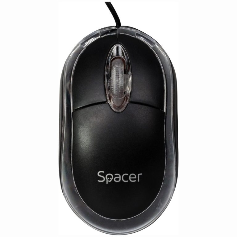 MOUSE Spacer, PC sau NB, cu fir, USB, optic, 800 dpi, butoane/scroll 3/1, , negru, „SPMO-080” 45503289 (include TV 0.18lei)