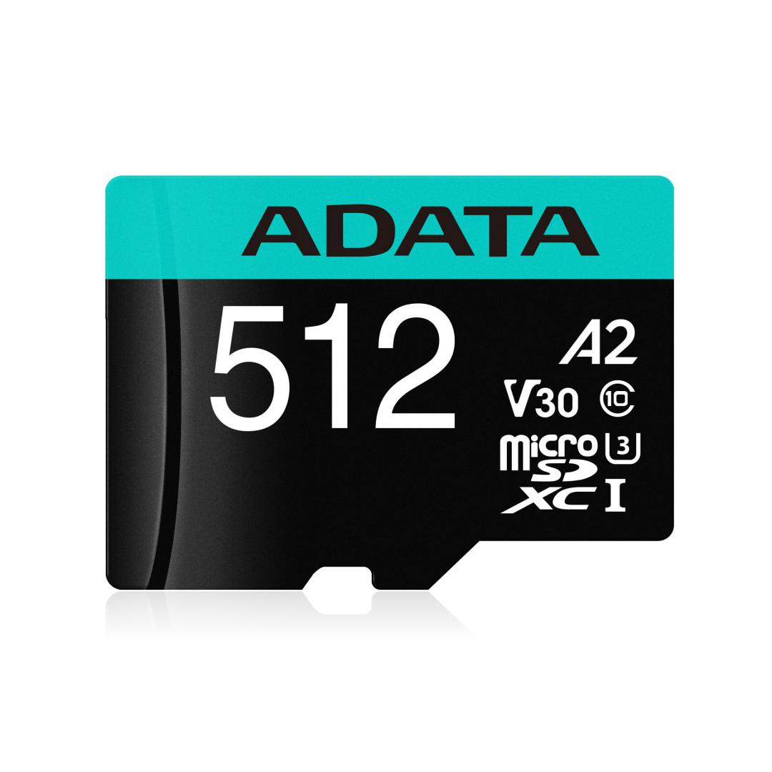Card Microsd Adata  512 Gb  Microsdhc  Clasa 10  Standard Uhs I U3   Ausdx512gui3v30sa2   Include Tv 0 03 Lei 