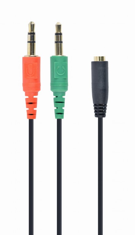 Cablu Audio Gembird Splitter Stereo 2 X 35 Mm Jack T La 1 X 35 Mm Jack M 20cm Negru Cca418 Include Tv 006 Lei