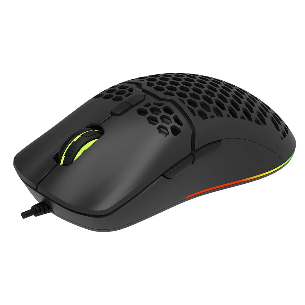Mouse optic cu fir Delux M700A, Gaming, 7200 Dpi, Negru