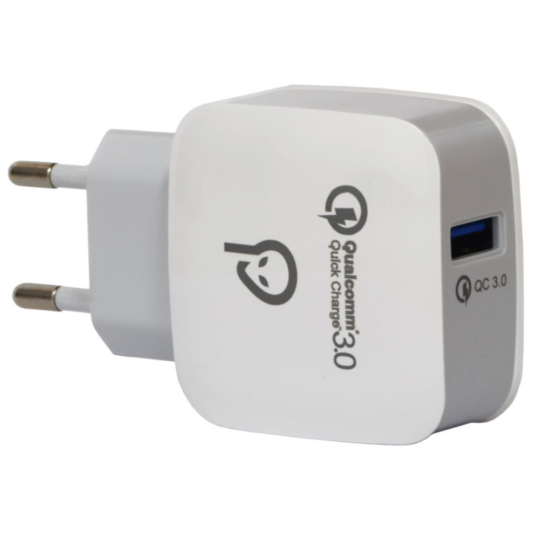 INCARCATOR retea SPACER Quick Charge 3.0 18W, USB „SPAR-USBQ-01” (include TV 0.18lei)