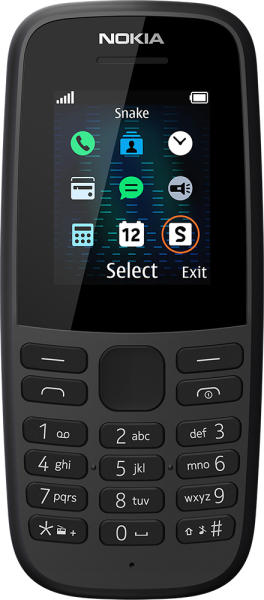 Telefon Cu Butoane Nokia 105  Ecran 177 Inch Dual Sim Memorie Interna 4 Mb 2g Oem Acumulator 800 Mah Albastru 16kigl01a07 Include Tv 05lei