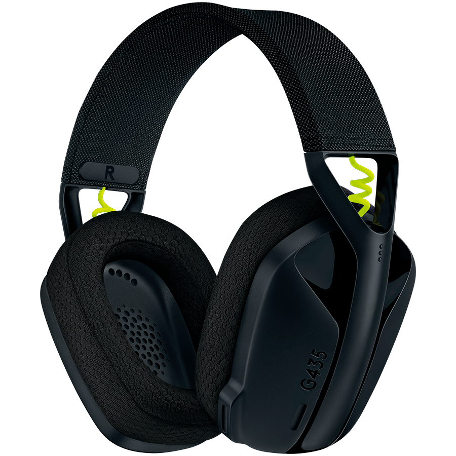Logitech G435 Lightspeed Wireless Gaming Headset   Black   2 4ghz   Emea   914   981 001050   Include Tv 0 8lei 