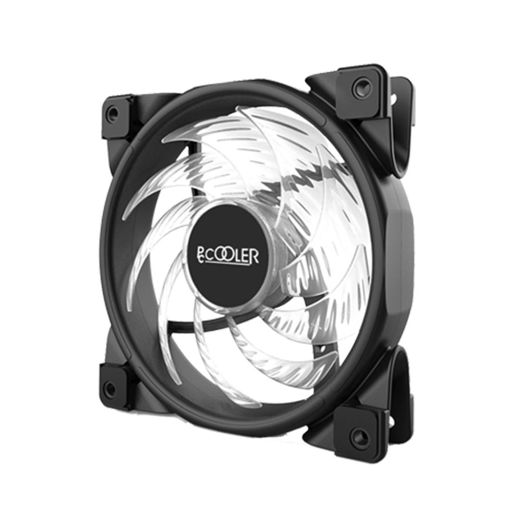Ventilator Pccooler Pc 120x120x25 Mm Rgb Led Pwm Hydro Bearing Control Iluminare Rgb 3 Buc In Pachet  Controller Halo 3in1 Rgb Kit