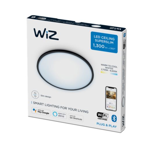 Plafoniera Led Inteligenta Wiz Superslim 000008719514337992 Include Tv 175lei