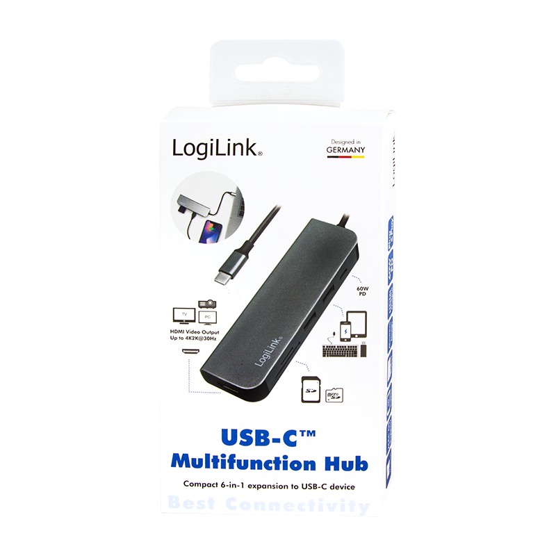 Docking Station Logilink Universal  Conectare Pc Usb 3 2  Usb 3 0 X 2  Porturi Video Hdmi X 1  Card Reader  Pd 2 0 Pana La 60w  Argintiu   Ua0343   Include Tv 0 18lei 