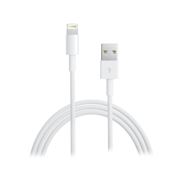Cablu Alimentare Si Date Smartphone Apple Lightning T La Usb 20 T Cauciuc Lungime 1 M Alb Mxly2zma Include Tv 006 Lei