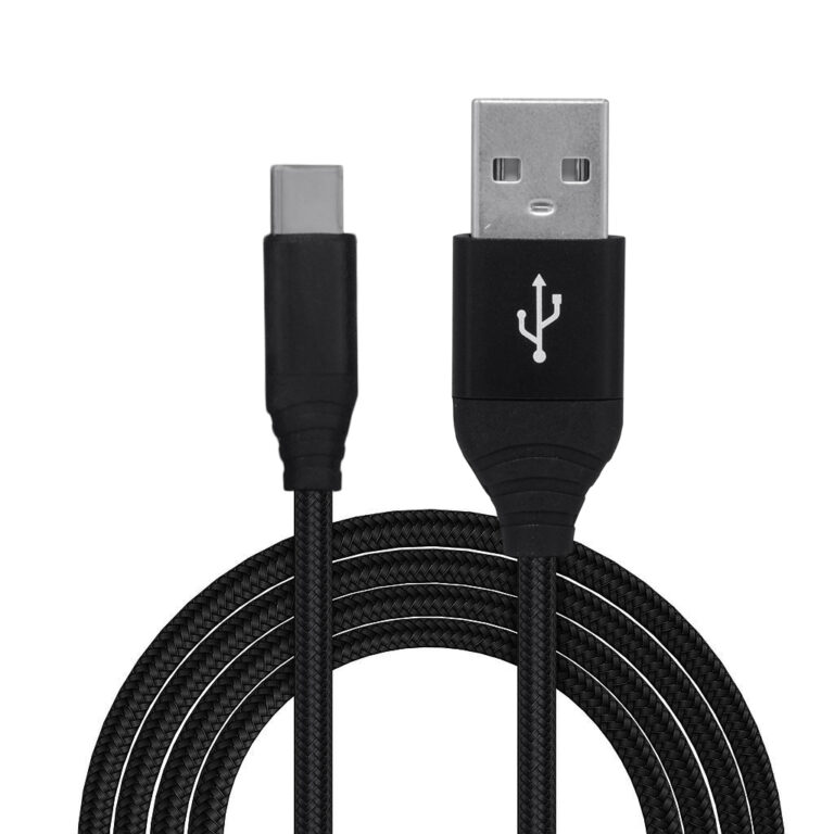 CABLU alimentare si date SPACER, pt. smartphone, USB 3.0 (T) la Type-C (T), Braided,2.1A ,Retail pack, 0.5m, black, „SPDC-TYPEC-BRD-BK-0.5” (include TV 0.06 lei)