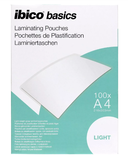 Folie Ibico Light Pentru Laminare La Cald  A4  75 Mic 100bucset 627308