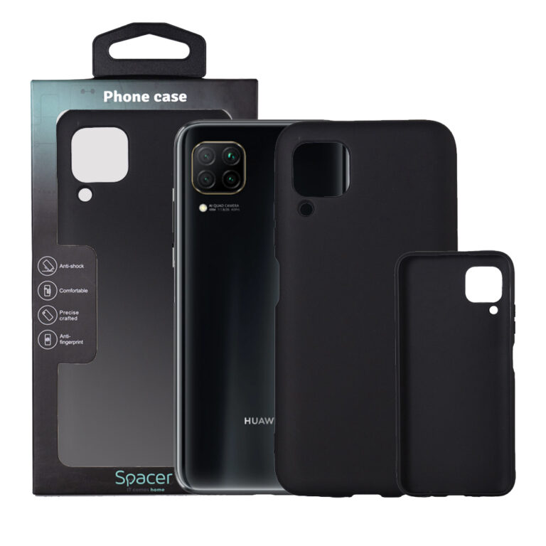 HUSA SMARTPHONE Spacer pentru Huawei P 40 Lite, grosime 1.5mm, material flexibil TPU, negru „SPPC-HU-P-40L-TPU”