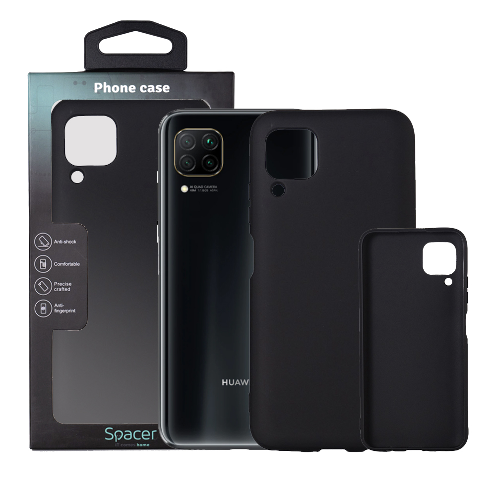 Husa Huawei telefon P 40 Lite, negru, tip back cover, material flexibil TPU, „SPPC-HU-P-40L-TPU”