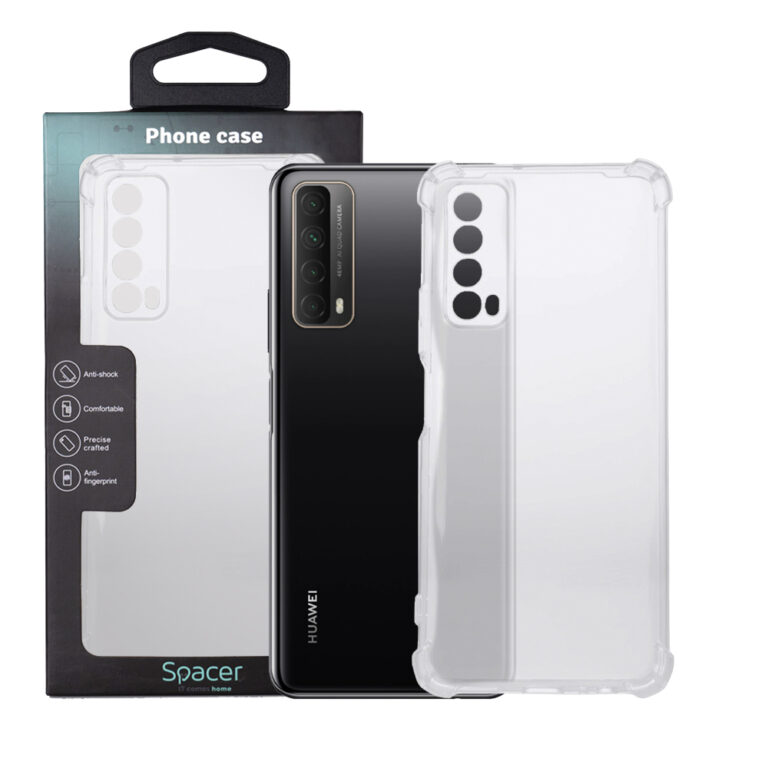 HUSA SMARTPHONE Spacer pentru Huawei P Smart(2021), grosime 1.5mm, protectie suplimentara antisoc la colturi, material flexibil TPU, transparenta „SPPC-HU-P-S-CLR”