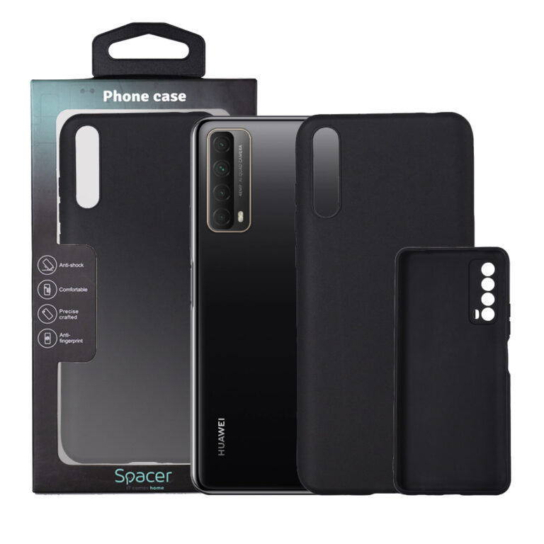 HUSA SMARTPHONE Spacer pentru Huawei P Smart S, grosime 1.5mm, material flexibil TPU, negru „SPPC-HU-P-SS-TPU”