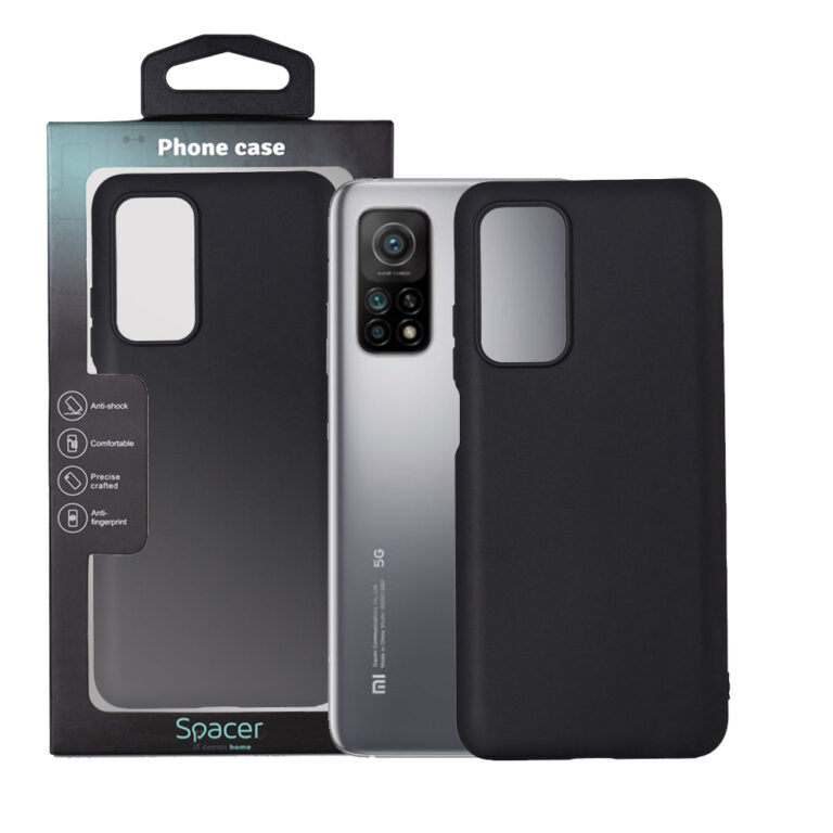 HUSA SMARTPHONE Spacer pentru Xiaomi Mi 10T 5G, grosime 1.5mm, material flexibil TPU, negru „SPPC-XI-MI-10T5G-TPU”