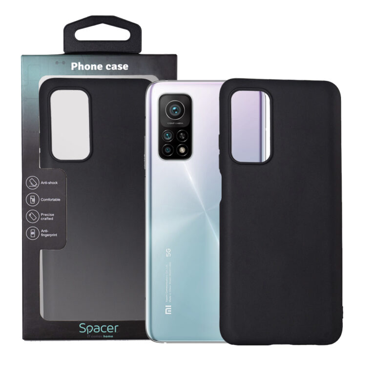 HUSA SMARTPHONE Spacer pentru Xiaomi Mi 10T Pro 5G, grosime 1.5mm, material flexibil TPU, negru „SPPC-XI-MI-10TP5G-TPU”