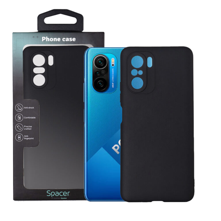 HUSA SMARTPHONE Spacer pentru Xiaomi Pocophone F3 5G, grosime 1.5mm, material flexibil TPU, negru „SPPC-XI-PC-F35G-TPU”