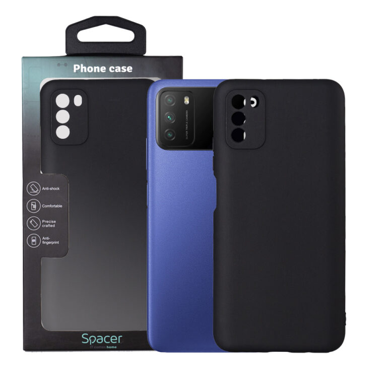 HUSA SMARTPHONE Spacer pentru Xiaomi Pocophone M3, grosime 1.5mm, material flexibil TPU, negru „SSPPC-XI-PC-M3-TPU”