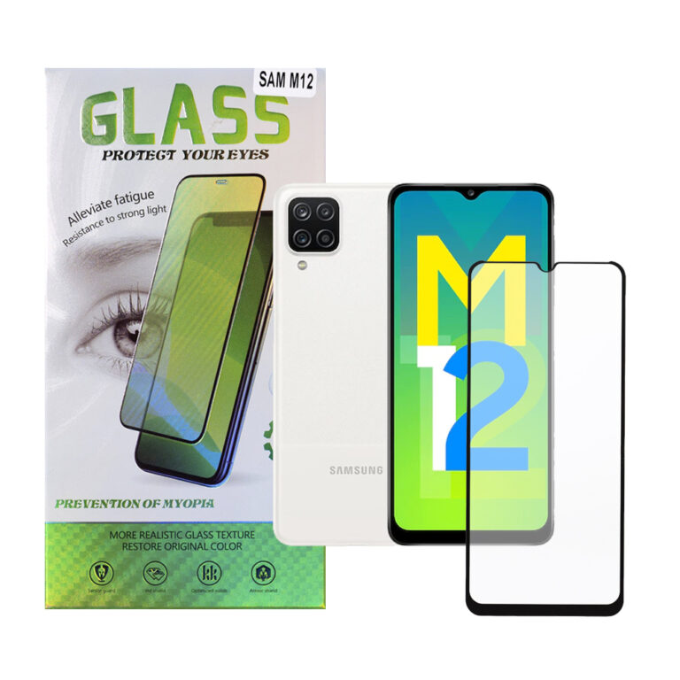 FOLIE STICLA Spacer pentru Samsung Galaxy M12, grosime 0.3mm, acoperire totala ecran, strat special anti-ulei si anti-amprenta, Tempered Glass, sticla 9D, duritate 9H „SPPG-SM-GX-M12-TG”