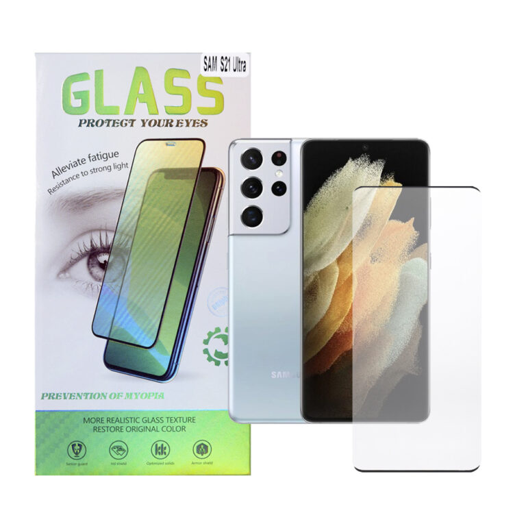 FOLIE STICLA Spacer pentru Samsung Galaxy S21 Ultra, grosime 0.3mm, acoperire totala ecran, strat special anti-ulei si anti-amprenta, Tempered Glass „SPPG-SM-GX-S21U-TG”