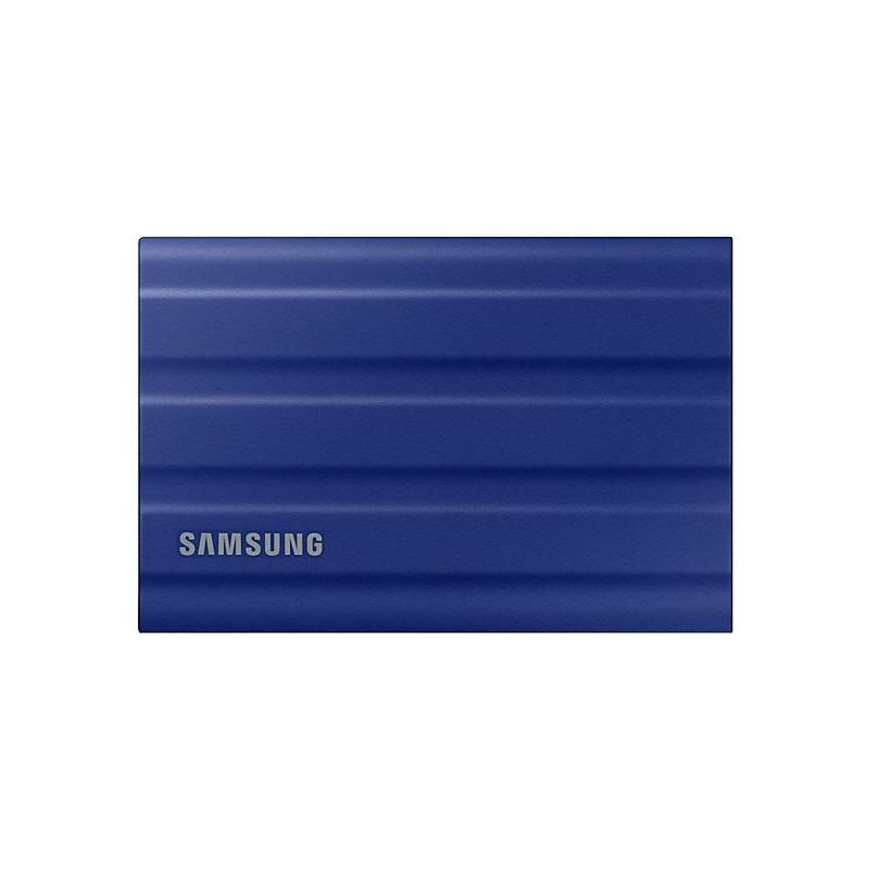 SSD-uri externe si accesorii - SSD. extern SAMSUNG T7 Shield, 2TB, USB 3.1 gen 1, R/W: 1050/1000 MB/s, albastru, Cod Produs: MU-PE2T0R/EU