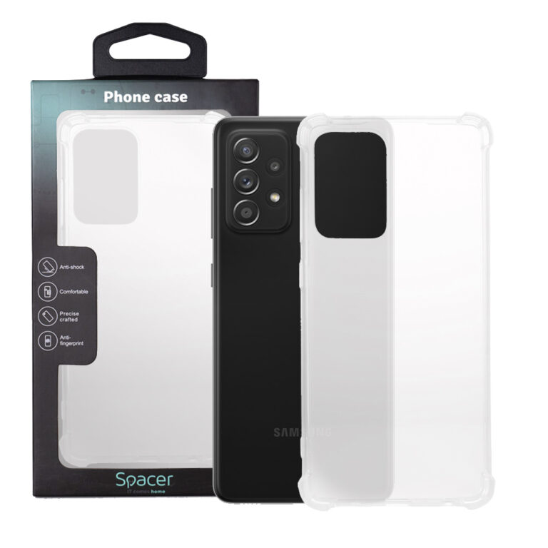 HUSA SMARTPHONE Spacer pentru Samsung Galaxy A52S, grosime 1.5mm, protectie suplimentara antisoc la colturi, material flexibil TPU, transparenta „SPPC-SM-GX-A52S-CLR”