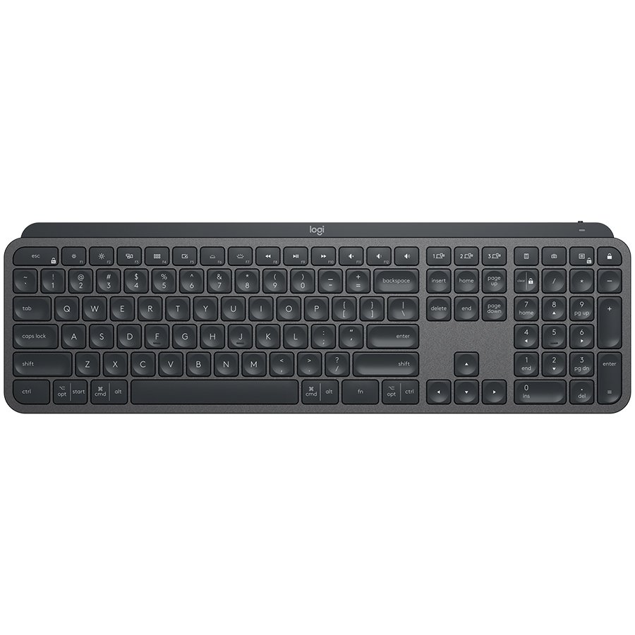 Logitech Mx Mechanical Wireless Illuminated Performance Keyboard  Graphite  Us Intl  24ghzbt  Emea  Tactile 920010757 Include Tv 08lei