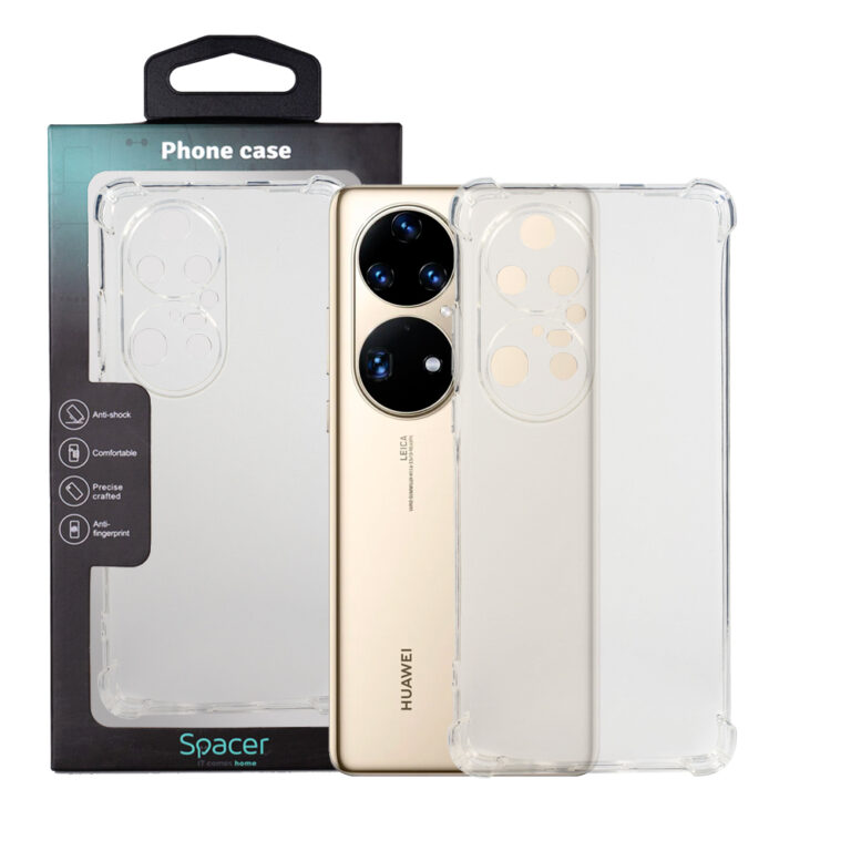 HUSA SMARTPHONE Spacer pentru Huawei P50 Pro, grosime 1.5mm, protectie suplimentara antisoc la colturi, material flexibil TPU, transparenta „SPPC-HU-P-50P-CLR”