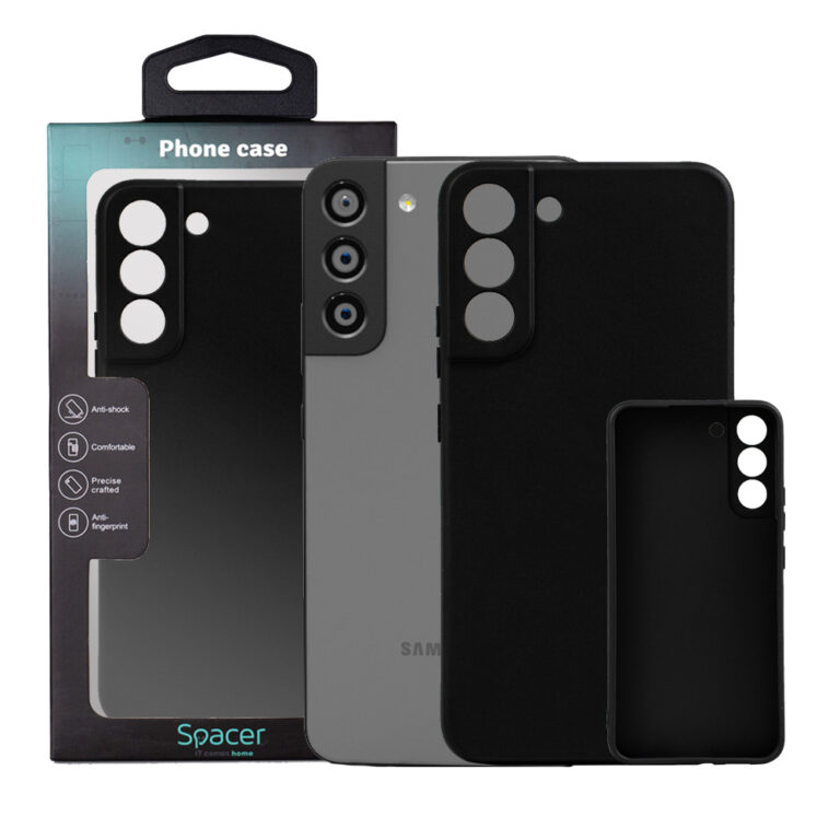 HUSA SMARTPHONE Spacer pentru Samsung Galaxy S22 Plus, grosime 1.5mm, material flexibil TPU, negru „SPPC-SM-GX-S22P-TPU”