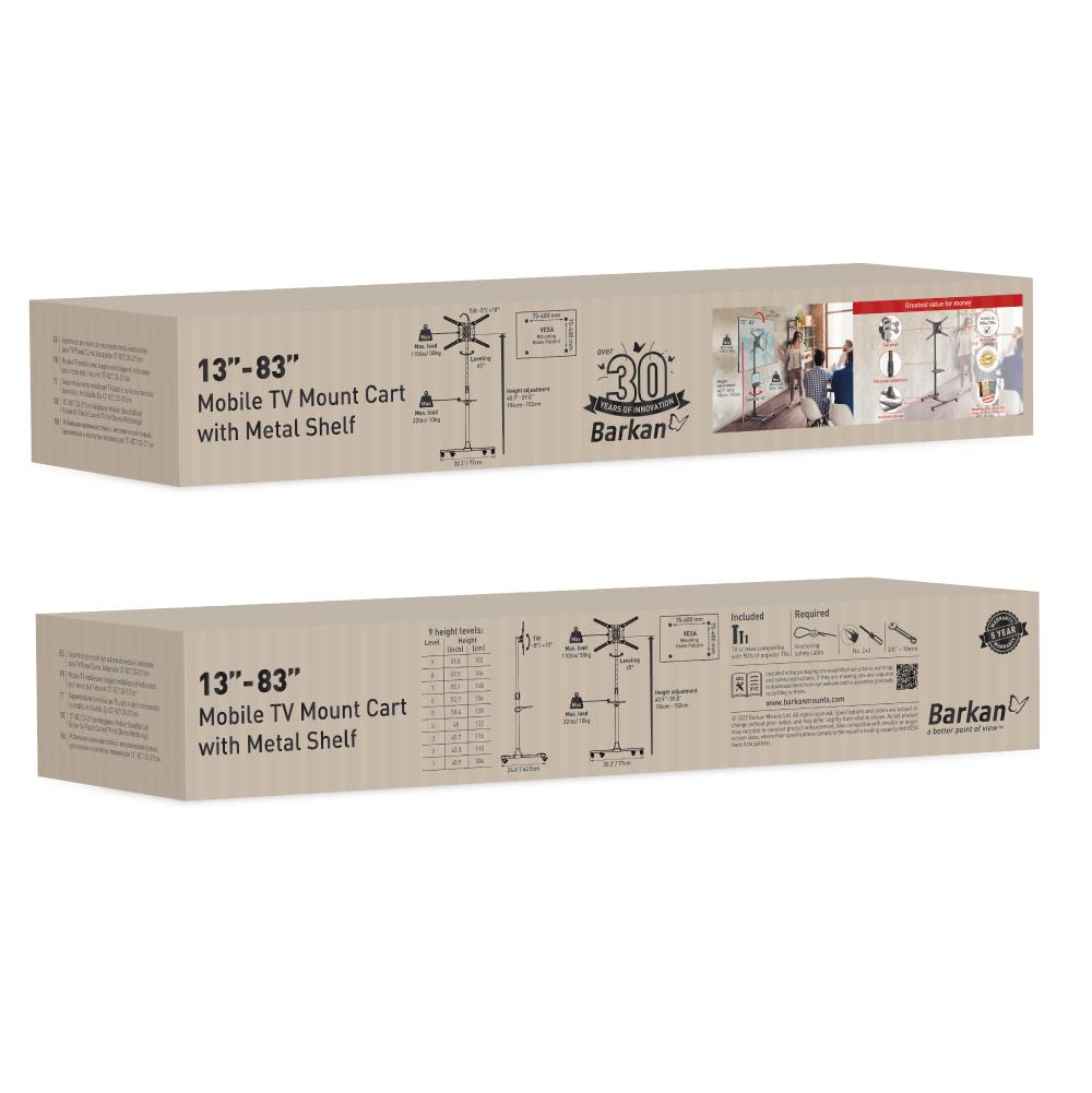 Barkan Mobile Tv Mount Cartself 3283 Sw411h