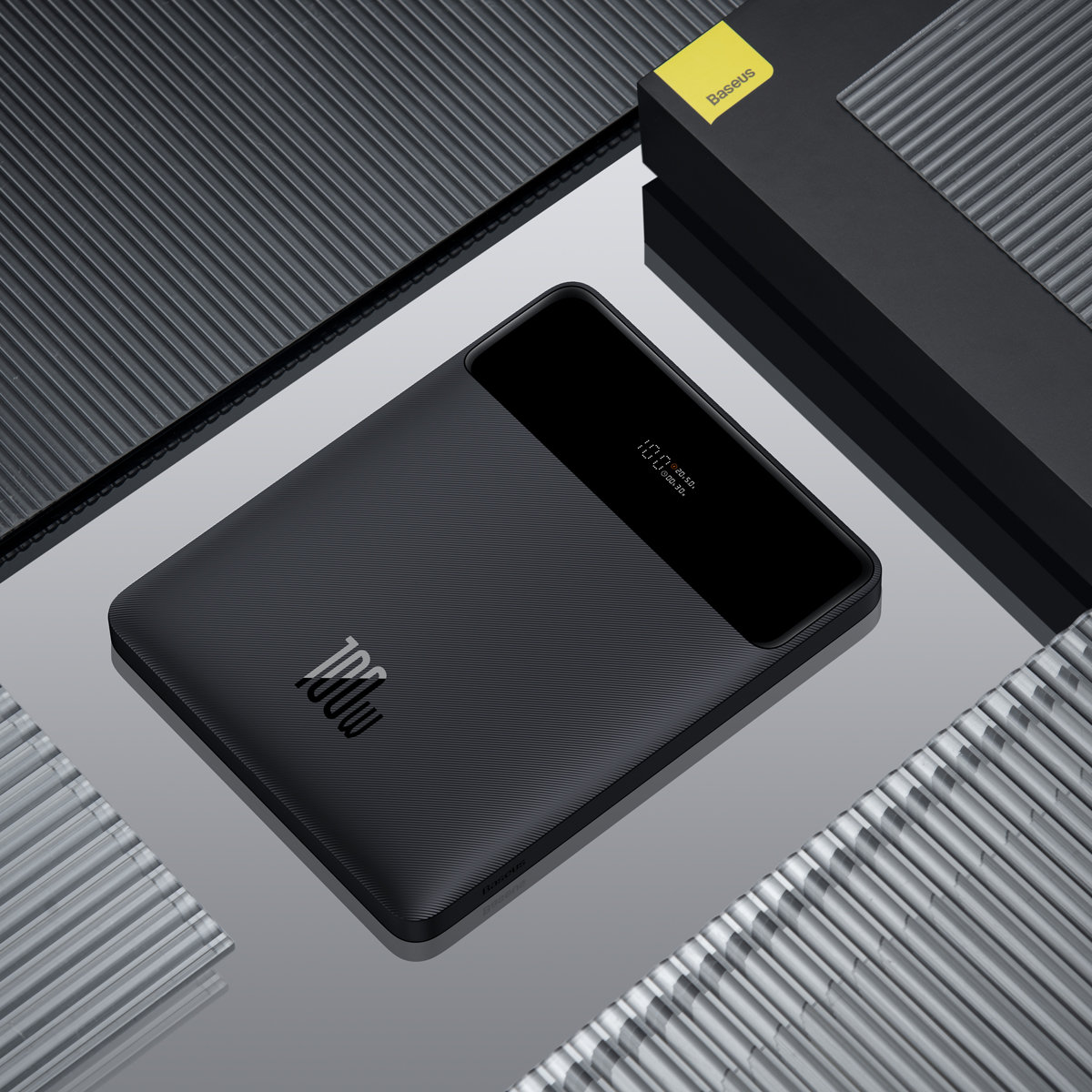 Power Bank Baseus Bipow Digital Display 20000mah Pd 100w Ultra Thin 2 X Usb 2 X Usb Typec Display Digital Pt Status Baterie Total 5a Black Ppdgl01 Include Tv 018lei  6953156207660