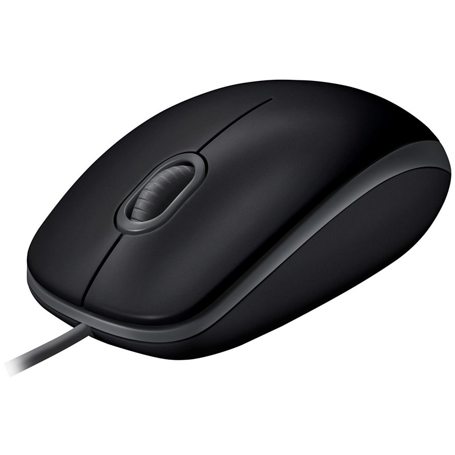 Logitech B110 Corded Mouse  Silent  Black  Usb  B2b 910005508 Include Tv 018lei