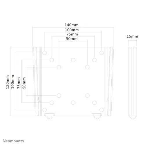Nm Screen Tv Wall Mount Fix 1030 Fpmaw25black