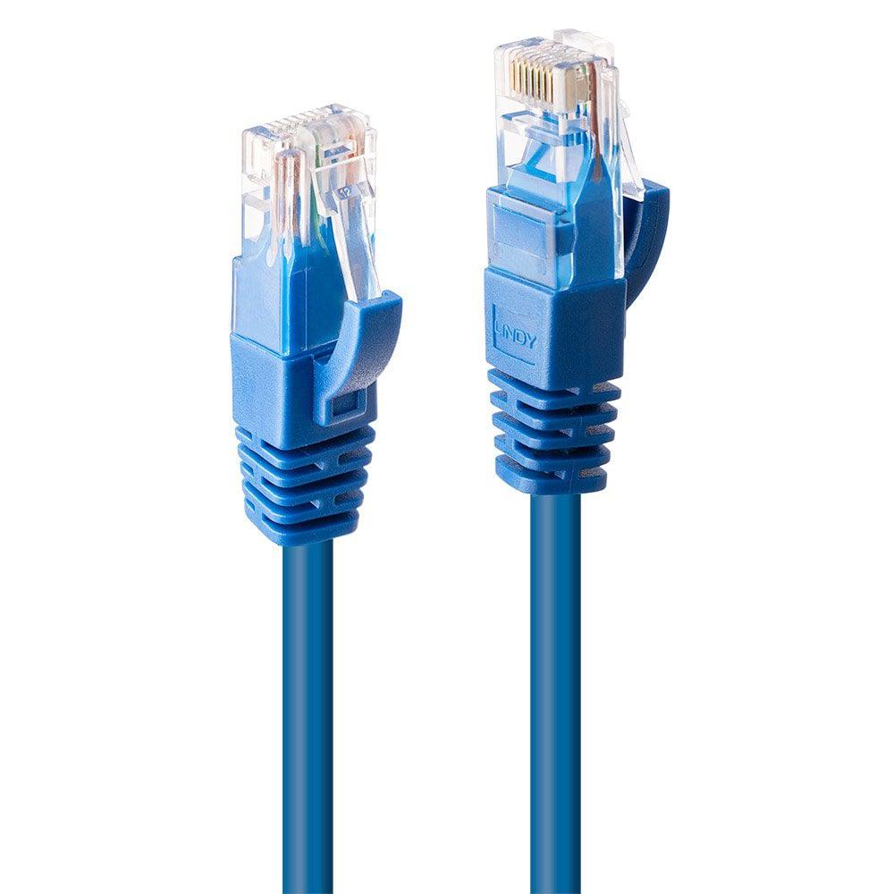 Cablu Lindy 2m Cat 6 U Utp  Blue   Ly 48018   Include Tv 0 06 Lei 