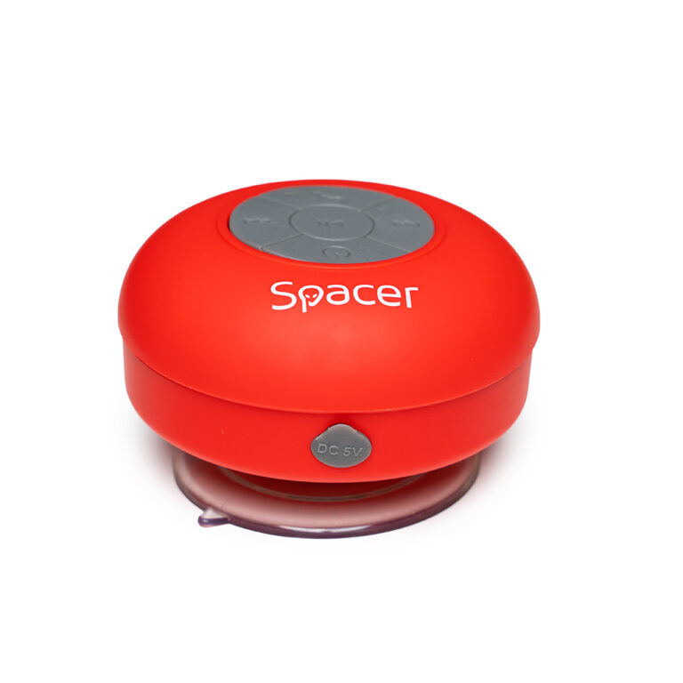 BOXA SPACER portabila bluetooth, DUCKY-RED, RMS: 3W, control volum, acumulator 300mAh, microfon incorporat, timp de funct. pana la 4 ore, distanta max. 10m, incarcare USB, ROSU, „SPB-DUCKY-RED” 43501770 (include TV 0.18lei)