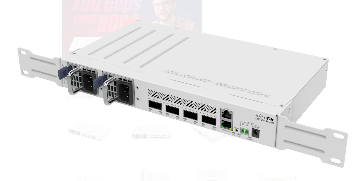 Mikrotik Switch 1xfe 4x 100g Crs5044xq Crs5044xqin Include Tv 175lei